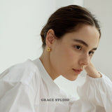 Interwoven Knot Stud Earrings