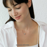 Sculptured Flow Curve Pendant Necklace