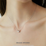 Sculptured Flow Curve Pendant Necklace