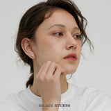 Halo Pavé Stud Earrings