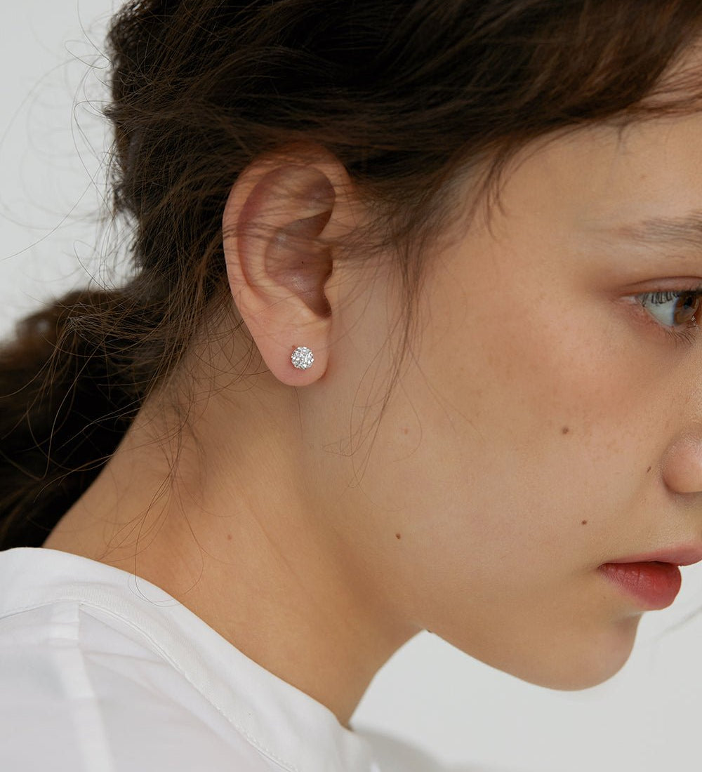 Halo Pavé Stud Earrings
