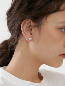 Halo Pavé Stud Earrings - Grace Studio