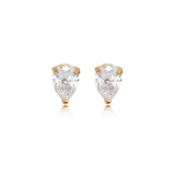 Teardrop Cut Stud Earrings
