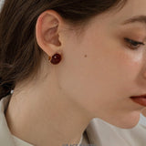 Enamel Orb Vintage Stud Earrings