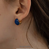 Enamel Orb Vintage Stud Earrings