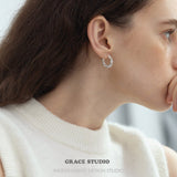 Braided Texture Hoop Earrings