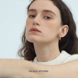 Braided Texture Hoop Earrings
