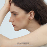 Braided Texture Hoop Earrings