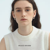 Braided Texture Hoop Earrings
