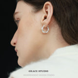 Braided Texture Hoop Earrings