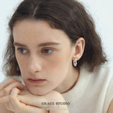 Braided Texture Hoop Earrings