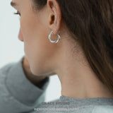 Braided Texture Hoop Earrings