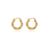 Braided Texture Hoop Earrings