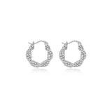 Braided Texture Hoop Earrings