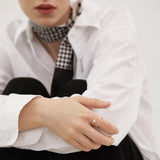 Cross Orbit Pearl Ring