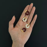 Glossy Curve Hoop Earrings