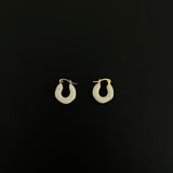 Glossy Curve Hoop Earrings
