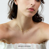 Dainty Cluster Charm Pendant Necklace