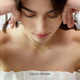 Dainty Cluster Charm Pendant Necklace