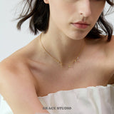 Dainty Cluster Charm Pendant Necklace