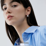 Polished Bean Stud Earrings