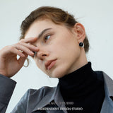 Split Dome Gemstone Clip-On Earrings