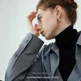 Split Dome Gemstone Clip-On Earrings