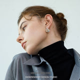 Split Dome Gemstone Clip-On Earrings