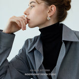 Split Dome Gemstone Clip-On Earrings