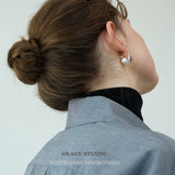 Split Dome Gemstone Clip-On Earrings