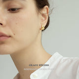 Sculpted Fold Stud Earrings