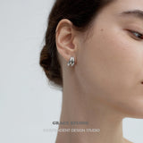 Sculpted Fold Stud Earrings