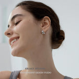 Sculpted Fold Stud Earrings