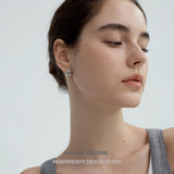 Sculpted Fold Stud Earrings