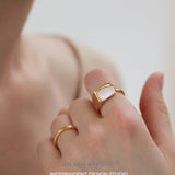 Framed Shell Statement Ring