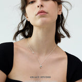 Asymmetrical Heart Charm Necklace