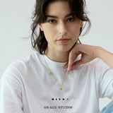 Asymmetrical Heart Charm Necklace