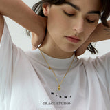 Asymmetrical Heart Charm Necklace