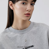GS Engraved Heart Pendant Necklace