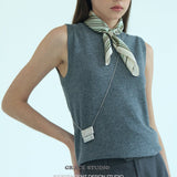 Embossed Silver Rectangle Pendant Necklace