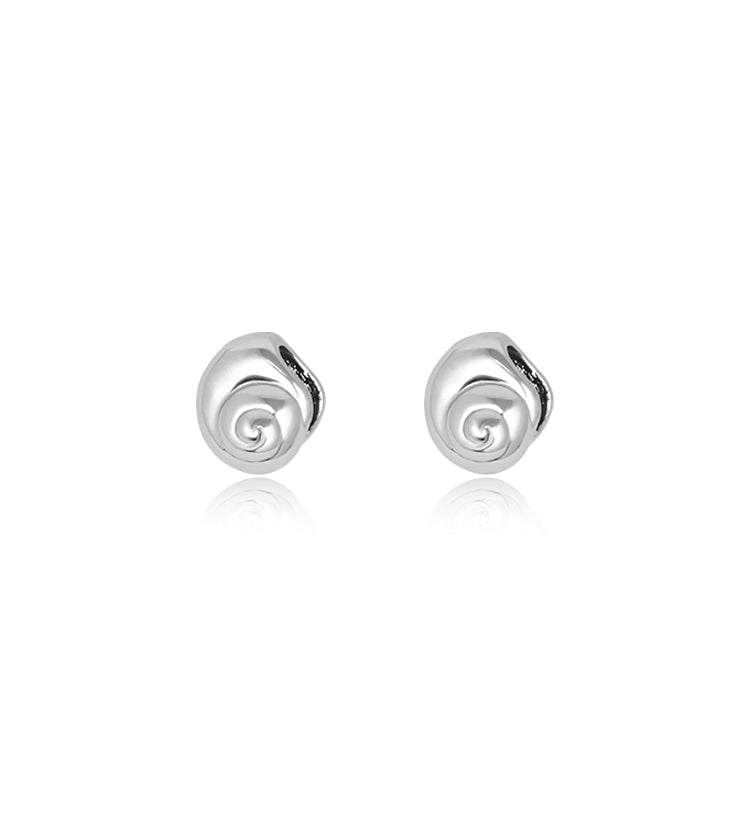 Swirl Shell Stud Earrings