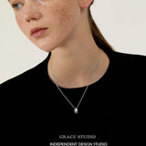 Minimalist Droplet Pendant Necklace