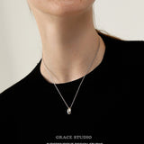 Minimalist Droplet Pendant Necklace