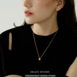 Minimalist Droplet Pendant Necklace