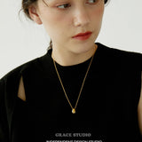 Minimalist Droplet Pendant Necklace