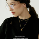 Minimalist Droplet Pendant Necklace