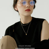 Minimalist Droplet Pendant Necklace