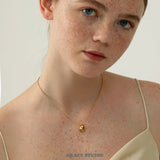 Minimalist Droplet Pendant Necklace