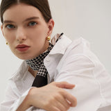 Sculptural Dome Clip Earrings