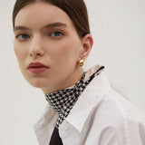 Sculptural Dome Clip Earrings